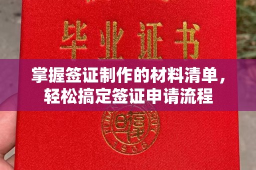 红花岗掌握签证制作的材料清单，轻松搞定签证申请流程